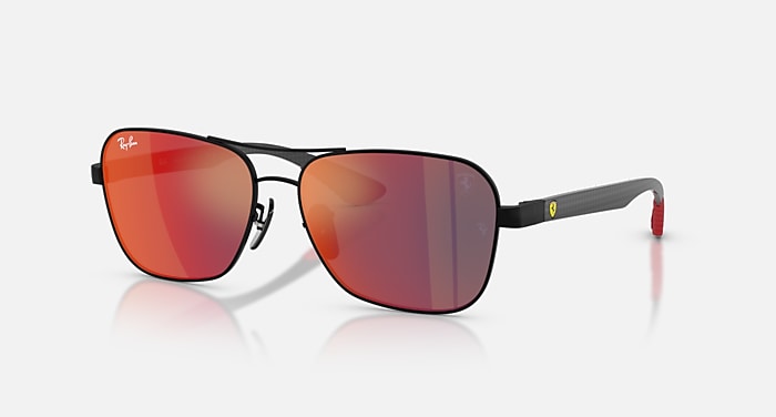 RB8336M SCUDERIA FERRARI COLLECTION Sunglasses in Matte Black and