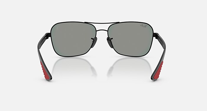 Ray-Ban Sunglasses Unisex Rb8336m Scuderia Ferrari Collection - Dark Carbon Frame Grey Lenses 58-15