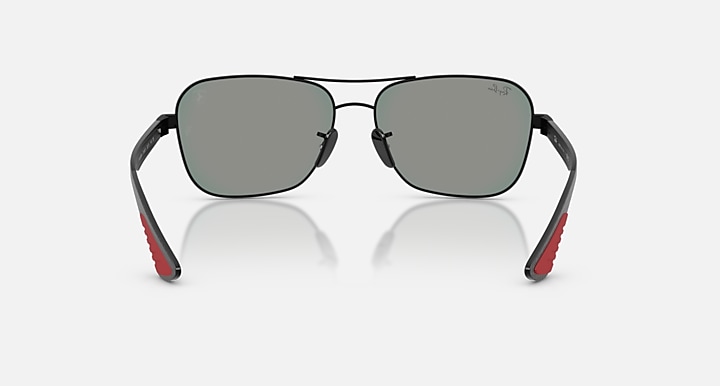 Ray-Ban Sunglasses Unisex Rb8336m Scuderia Ferrari Collection - Dark Carbon Frame Grey Lenses 58-15