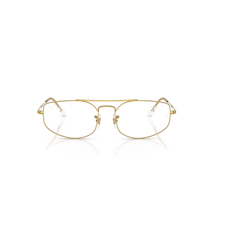 Ray Ban Explorer V Optics Eyeglasses Legend Gold Frame Clear Lenses Polarized 56-17 In Legend Gold