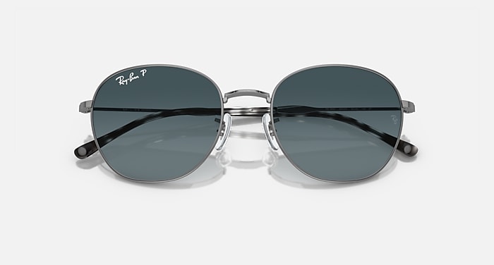 Ray-Ban Sunglasses Unisex Rb3809 - Gunmetal Frame Blue Lenses 53-20 Polarized