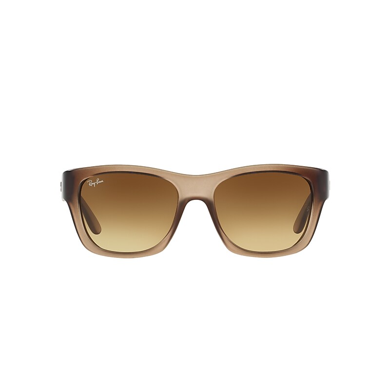 Ray Ban Rb4194 Sunglasses Brown Demi Gloss Frame Brown Lenses 53-17 In Brown Demi Gloss