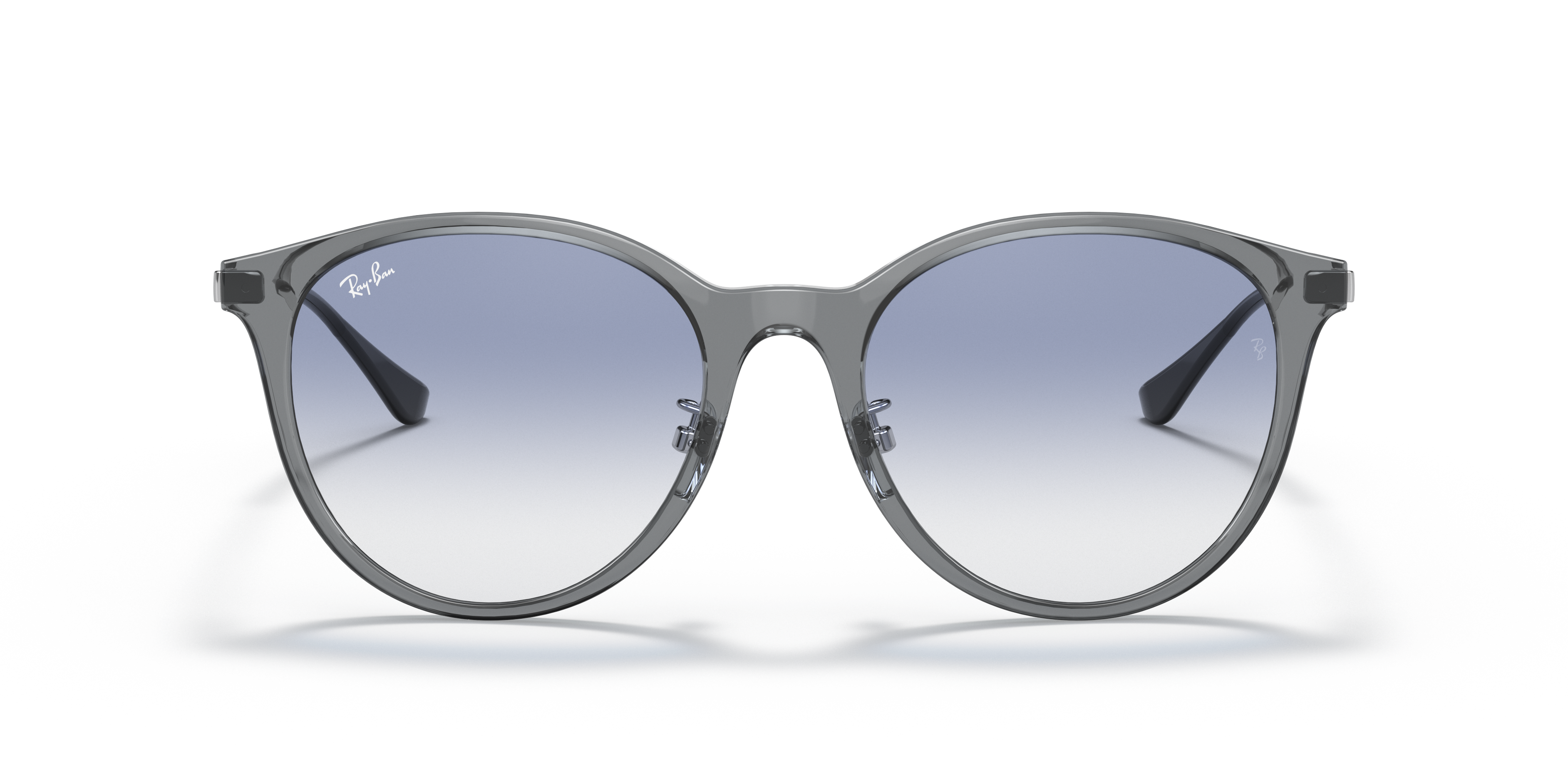RB4334D.6611/19.55口19/145 RB4334D Sunglasses in Transparent Grey and Clear Gradient