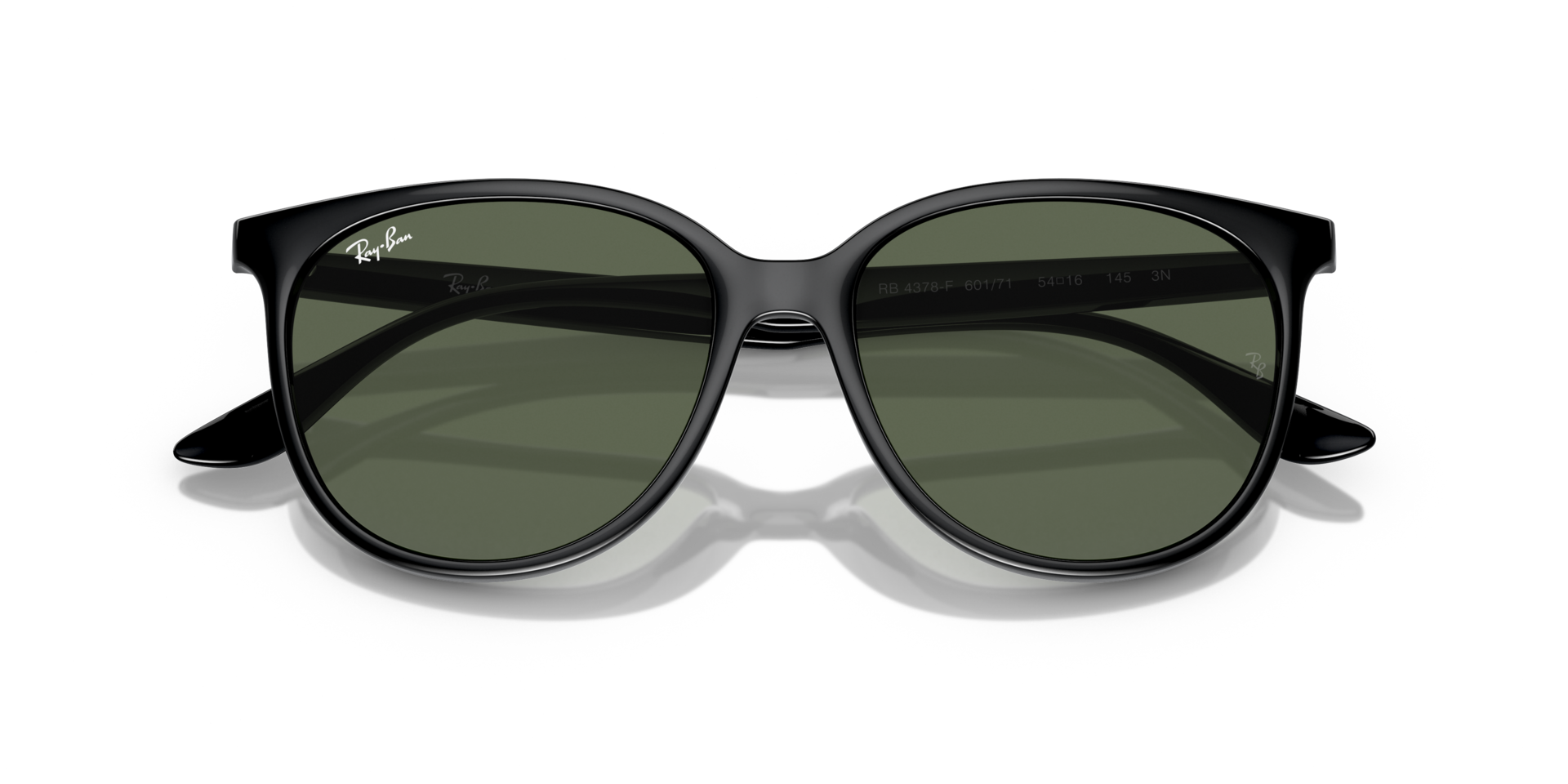 Ray-Ban RB4378 Black Sunglass Frames 54□16 Prescription Ready Ray-Ban RB4378 - Round Black Frame Sunglasses For Women  main image 4