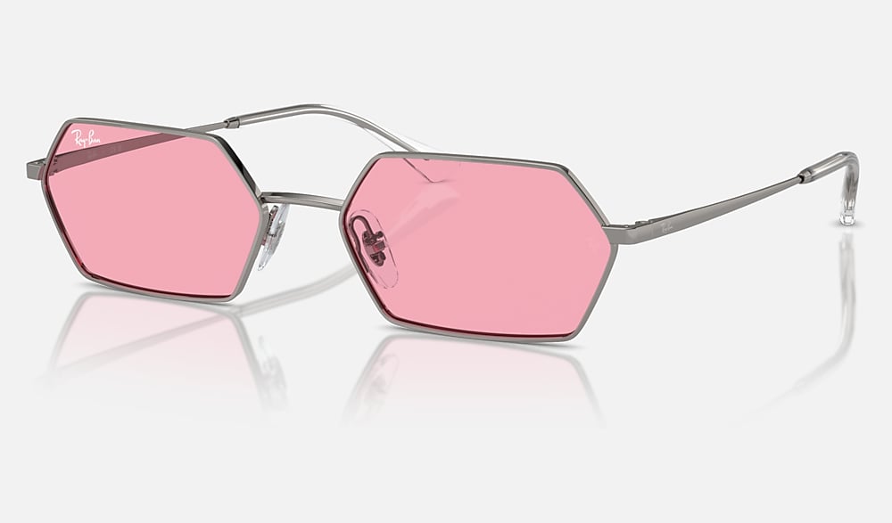 YEVI BIO-BASED Sunglasses in Gunmetal and Pink - RB3728 | Ray-Ban® US