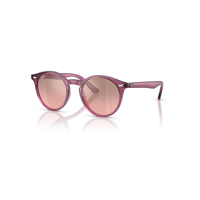 Ray-Ban Sunglasses Children Rb9064s Kids - Transparent Violet Frame Pink Lenses 44-19