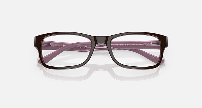 未使用 正規品 Ray Ban ブラウン ライトピンク メガネ J452 レイバン公式ストア】 Ray-Ban® RB5268 OPTICS メガネ | ピンク