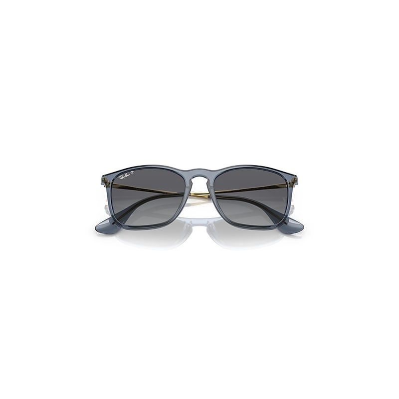Ray-Ban Chris Sunglasses Gold Frame Grey Lenses Polarized 54-18