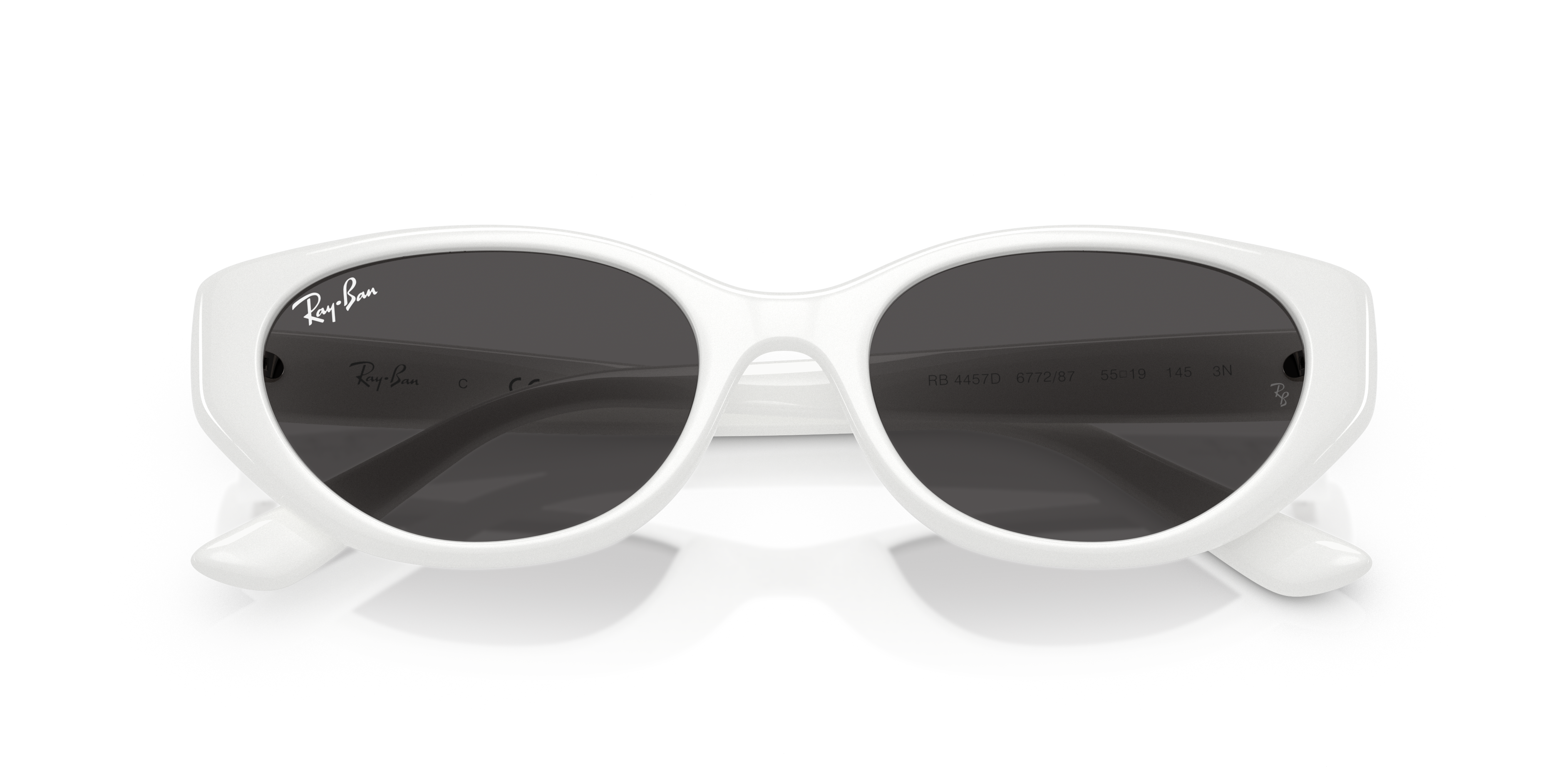 RB4457D BIO-BASED Sunglasses in White and Dark Grey - RB4457D