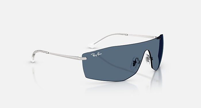 ALIX BIO-BASED Sunglasses in Silver and Dark Blue - RB3781 | Ray
