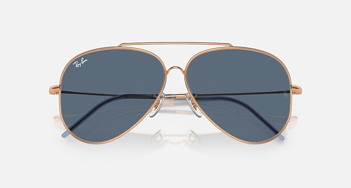 Ray-Ban Sunglasses Unisex Aviator Reverse - Gunmetal Frame Grey Lenses 62-11 Polarized