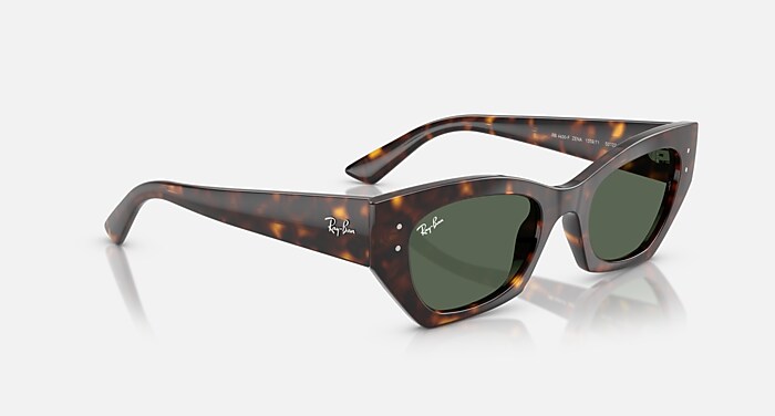ZENA BIO-BASED Sunglasses in Havana and Dark Green - RB4430F | Ray