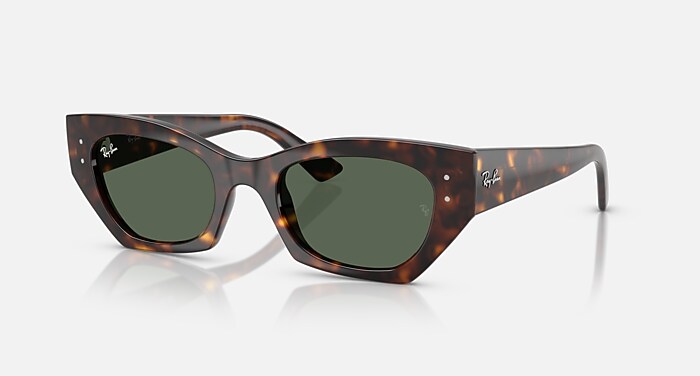 ZENA BIO-BASED Sunglasses in Havana and Dark Green - RB4430F | Ray