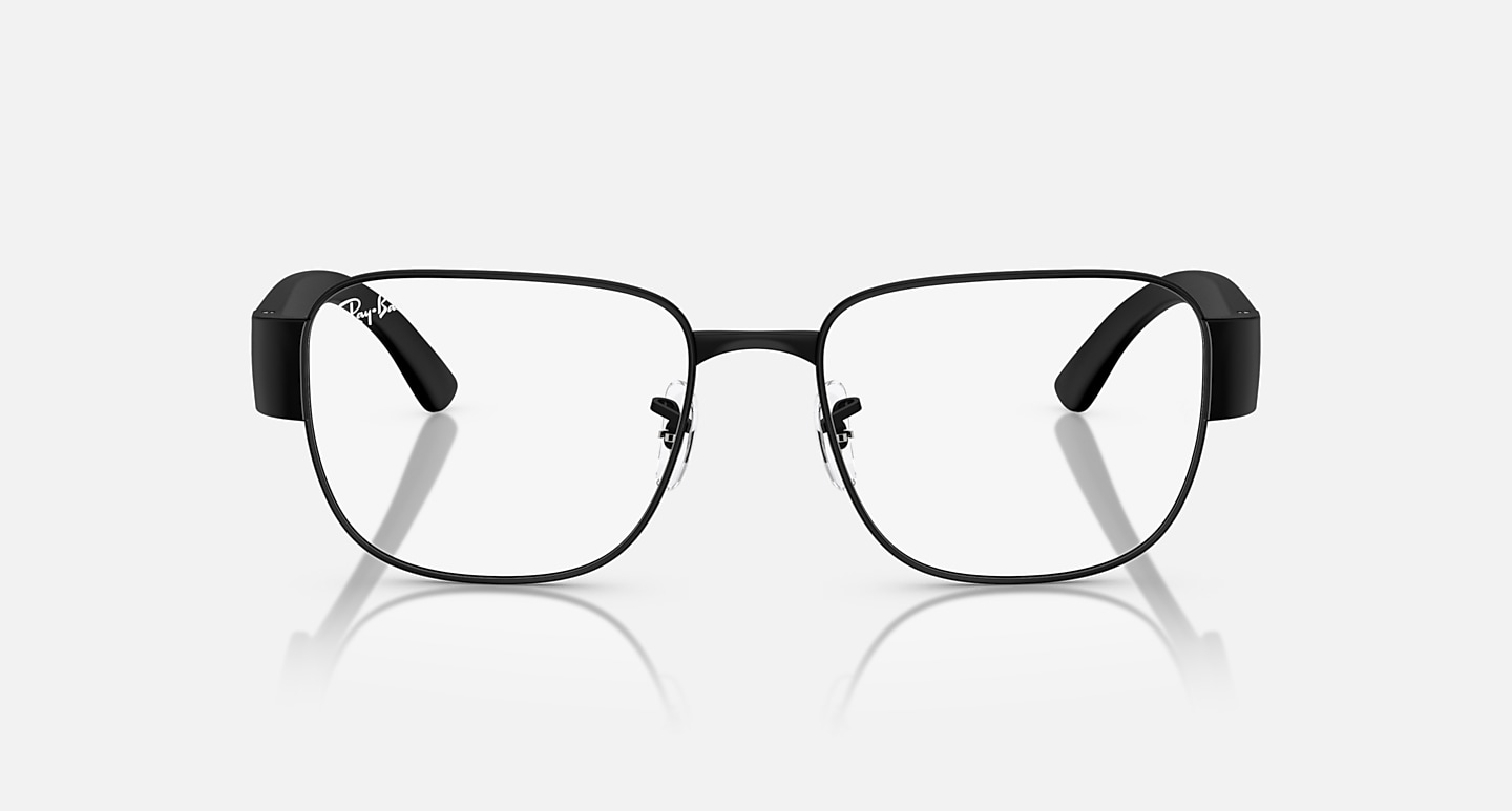 Ray-Ban Eyeglasses Unisex Rb6532 Optics Prescription - Sand Black Frame Clear Lenses 55-18 Polarized