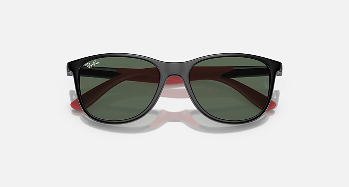 RB9077S KIDS BIO-BASED Sunglasses in Black On Red and Dark
