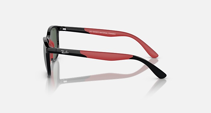 RB9077S KIDS BIO-BASED Sunglasses in Black On Red and Dark