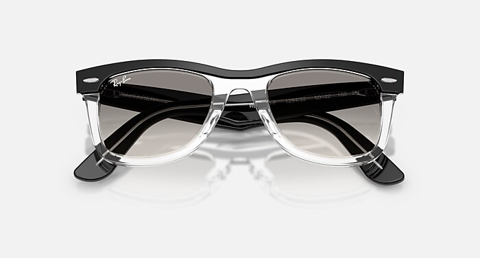 WAYFARER STREET NEAT Sunglasses in Black On Transparent and Clear
