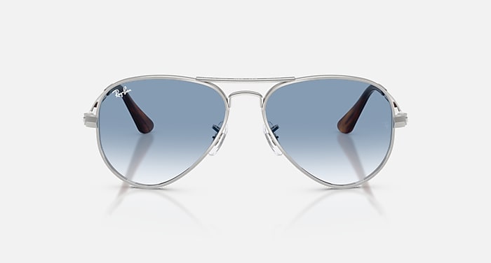 Ray-Ban Sunglasses Unisex Aviator Max - Silver Frame Blue Lenses 58-16
