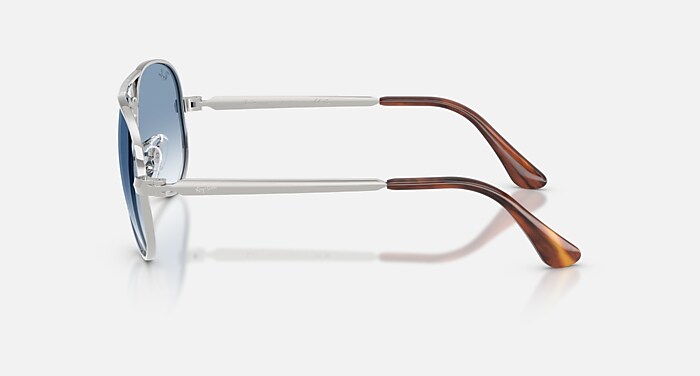 Ray-Ban Sunglasses Unisex Aviator Max - Silver Frame Blue Lenses 58-16