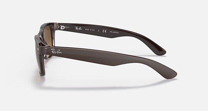 Ray-Ban Sunglasses New Wayfarer Classic Brown On Transparent Brown Frame Brown Lenses