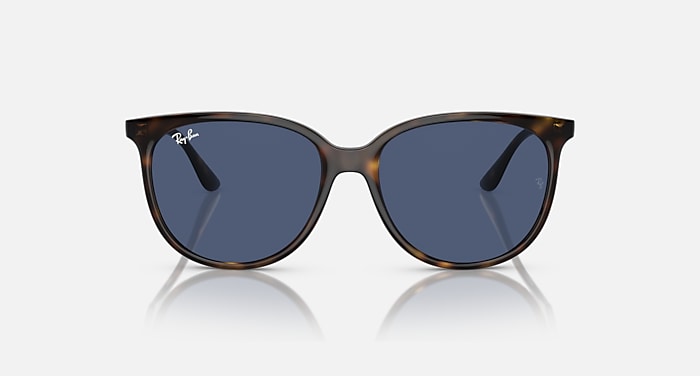 Ray-Ban Sunglasses Woman Rb4378 - Havana Frame Blue Lenses 54-16
