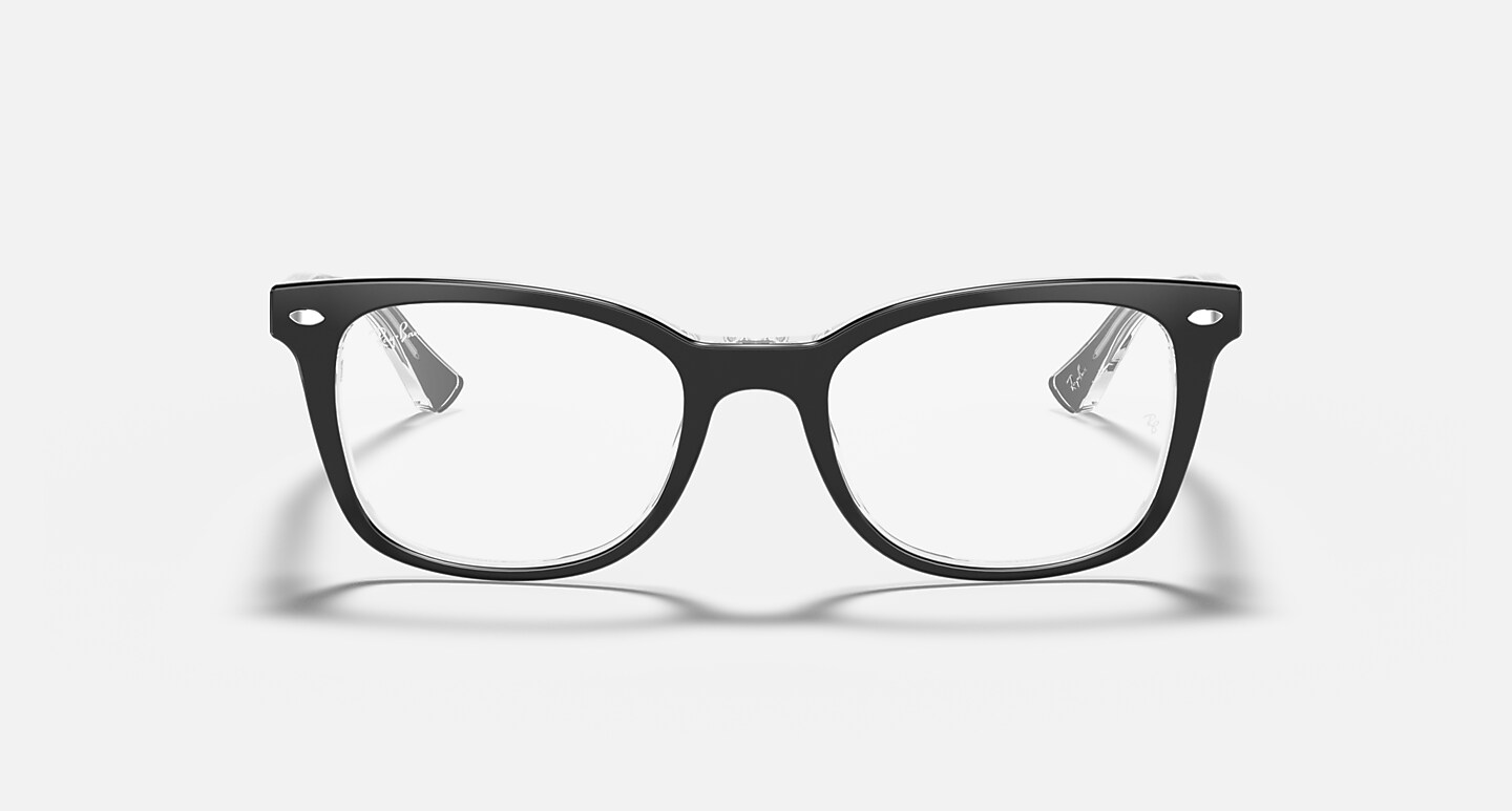 Ray-Ban Eyeglasses Rb5285 Optics Black Frame Clear Lenses