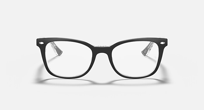 Ray-Ban Eyeglasses Rb5285 Optics Black Frame Clear Lenses