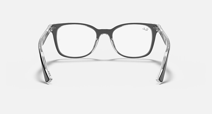 Ray-Ban Eyeglasses Woman Rb5285 Optics Prescription - Blue Frame Clear Lenses 53-19 Polarized