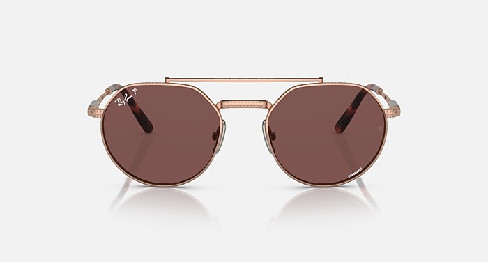 JACK II TITANIUM Sunglasses in Rose Gold and Dark Violet  display picture 1