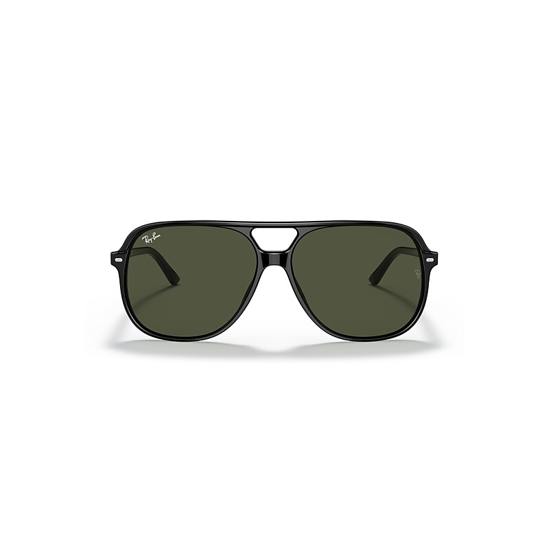 Ray-Ban Bill Sunglasses Black Frame Green Lenses 60-14