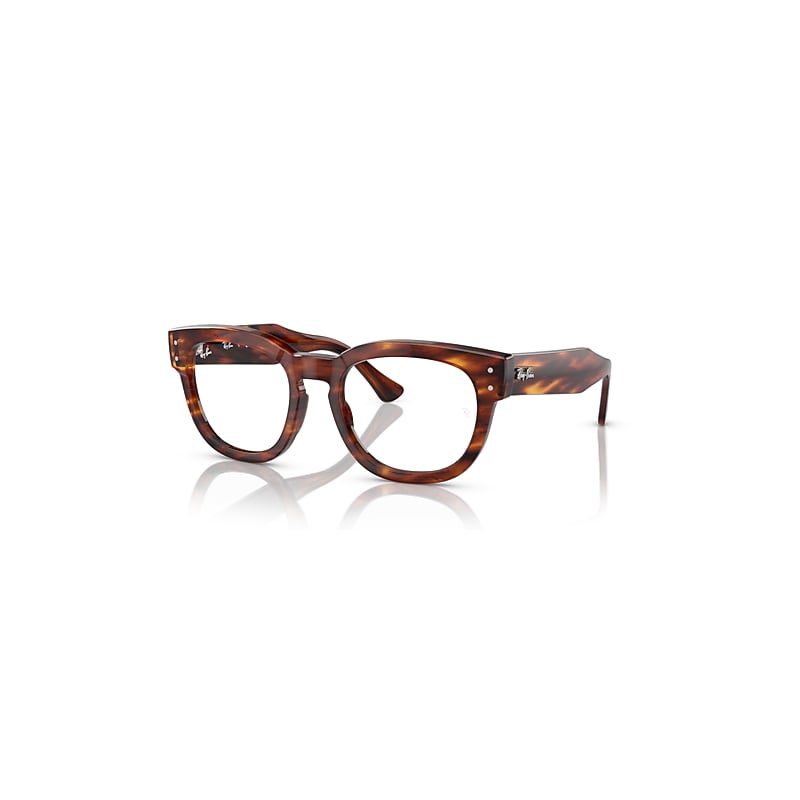 Ray-Ban Eyeglasses  Mega Hawkeye Optics - Striped Havana Frame Clear Lenses Polarized 50-21, RX0298V