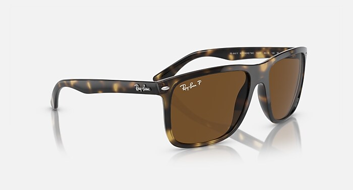 BOYFRIEND TWO Sunglasses in Havana and Brown Polarized - RB4547F