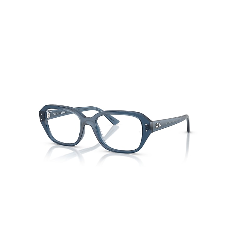 Ray Ban Shea Optics Bio-based  Hellblau Fassung Klar Glas Polarisiert 53-18 In Hellblau