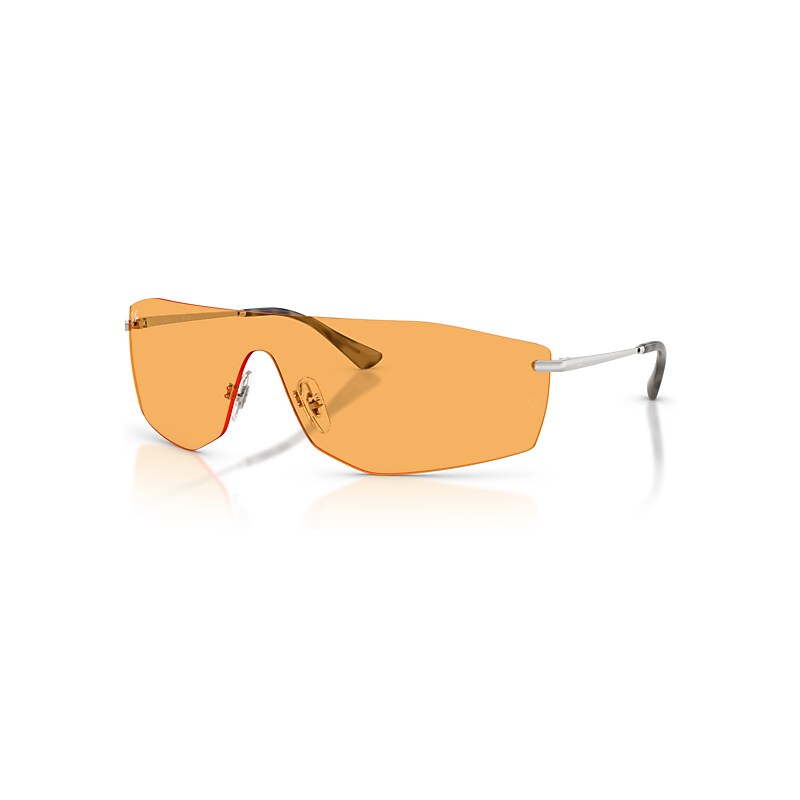 Ray-Ban Sunglasses Unisex Alix Bio-based - Silver Frame Yellow Lenses 01-41