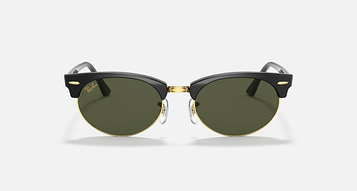 CLUBMASTER OVAL LEGEND GOLD Sunglasses in Black and G-15