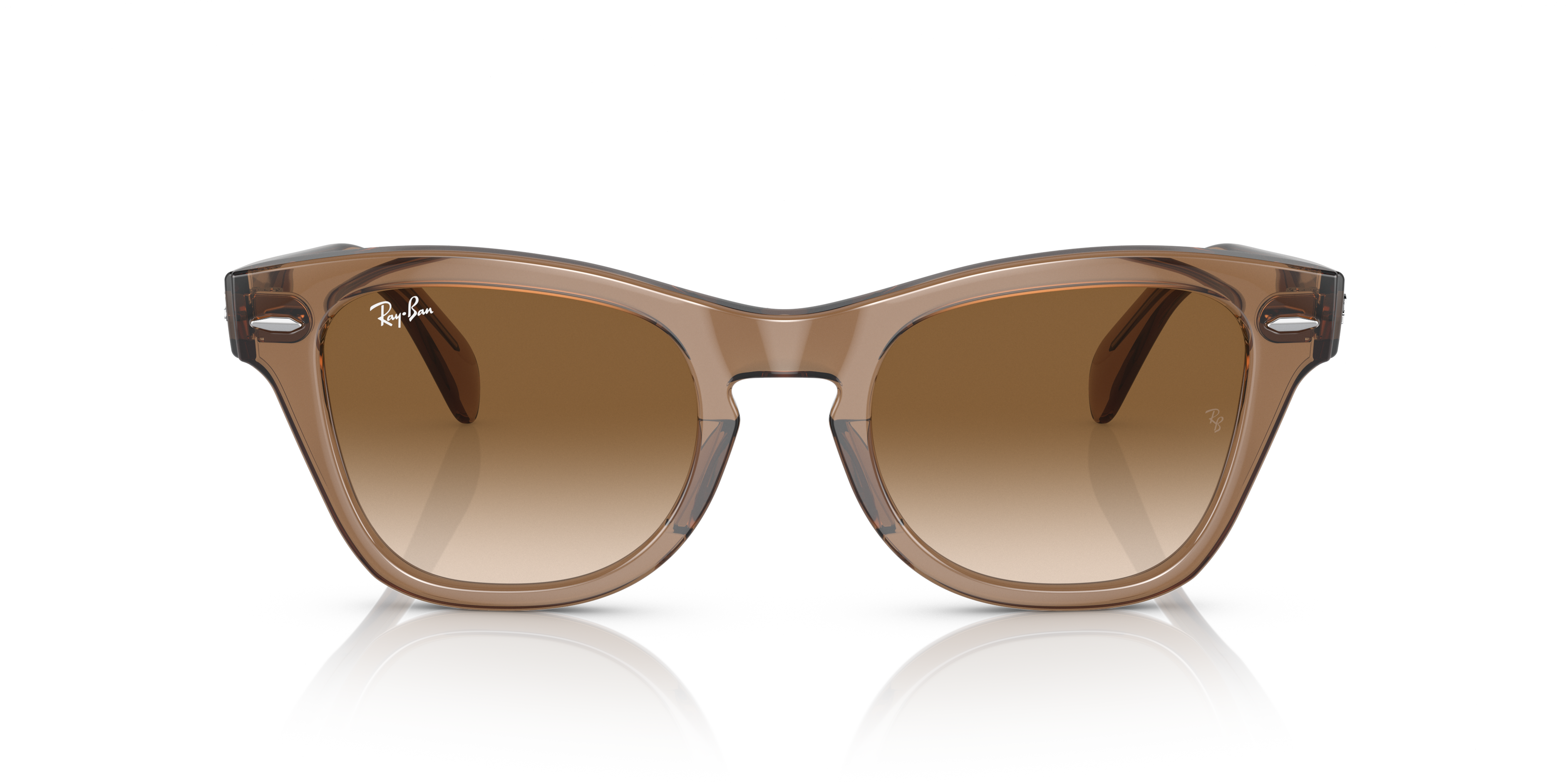 レイバンサングラス チタニウム ブラウン ブラック 美品 70505 レイバン公式ストア】 Ray-Ban® RB0707S サングラス | 透明