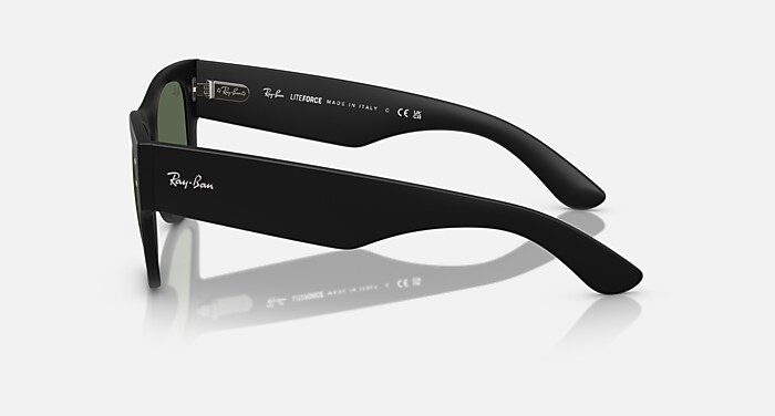 Ray-Ban Sunglasses Unisex Mega Wayfarer Liteforce - Sand Black Frame Green Lenses 50-21