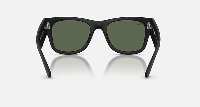 Ray-Ban Sunglasses Unisex Mega Wayfarer Liteforce - Sand Black Frame Green Lenses 50-21