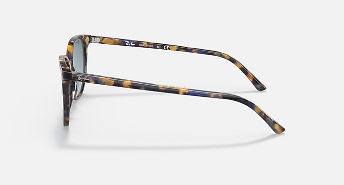 Ray-Ban Sunglasses Unisex Elliot - Tortoise Frame Blue Lenses 52-19