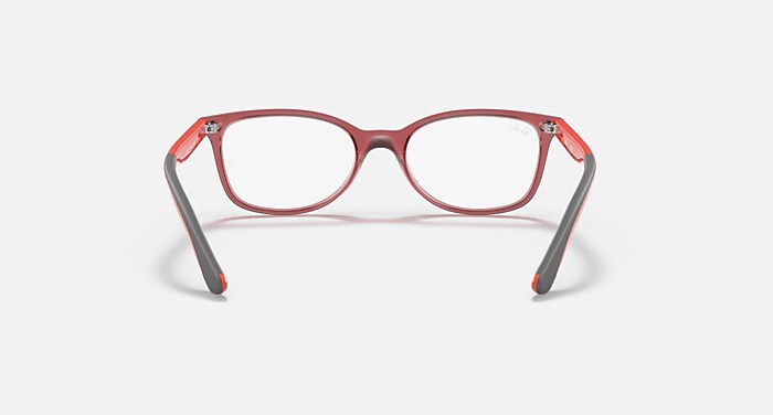 RB1586 OPTICS KIDS Eyeglasses with Transparent Red Frame - RY1586