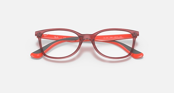 RB1586 OPTICS KIDS Eyeglasses with Transparent Red Frame - RY1586