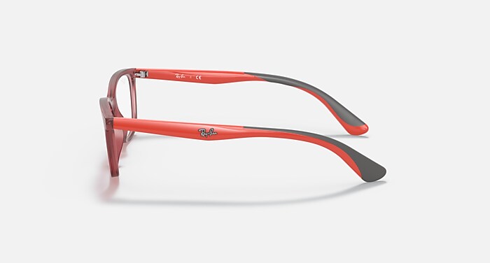 RB1586 OPTICS KIDS Eyeglasses with Transparent Red Frame - RY1586