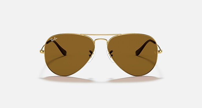 Gafas de Sol AVIATOR CLASSIC en Oro Arista y B-15 Brown RB3025