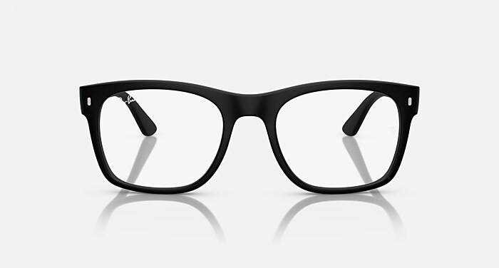 Ray-Ban Eyeglasses Unisex Rb7228 Optics Prescription - Black Frame Clear Lenses 53-21 Polarized