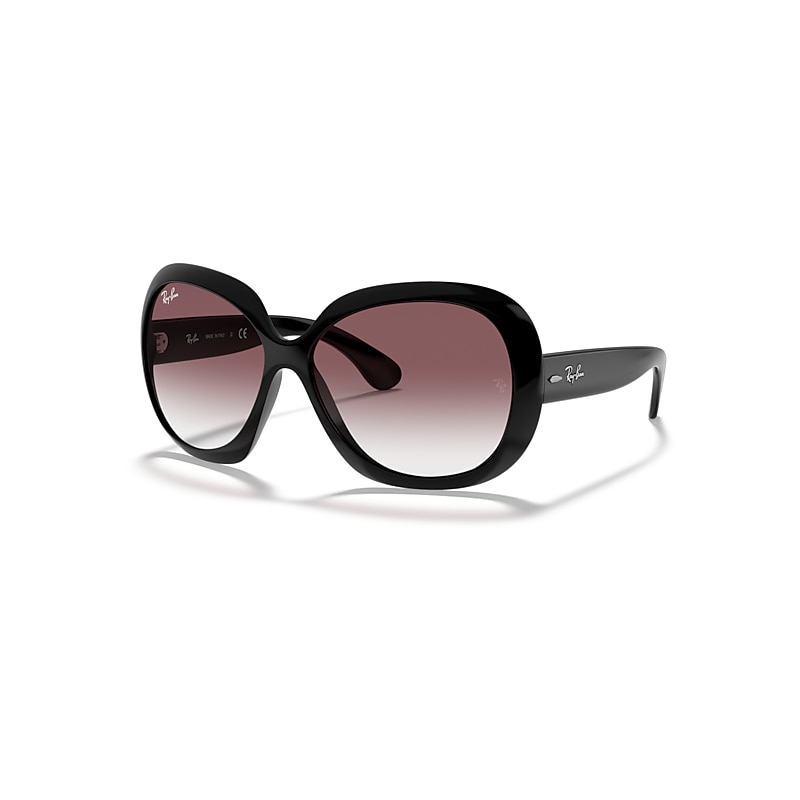 Ray-Ban Sunglasses Woman Jackie Ohh II Limited Edition - Black Frame Pink Lenses 60-14
