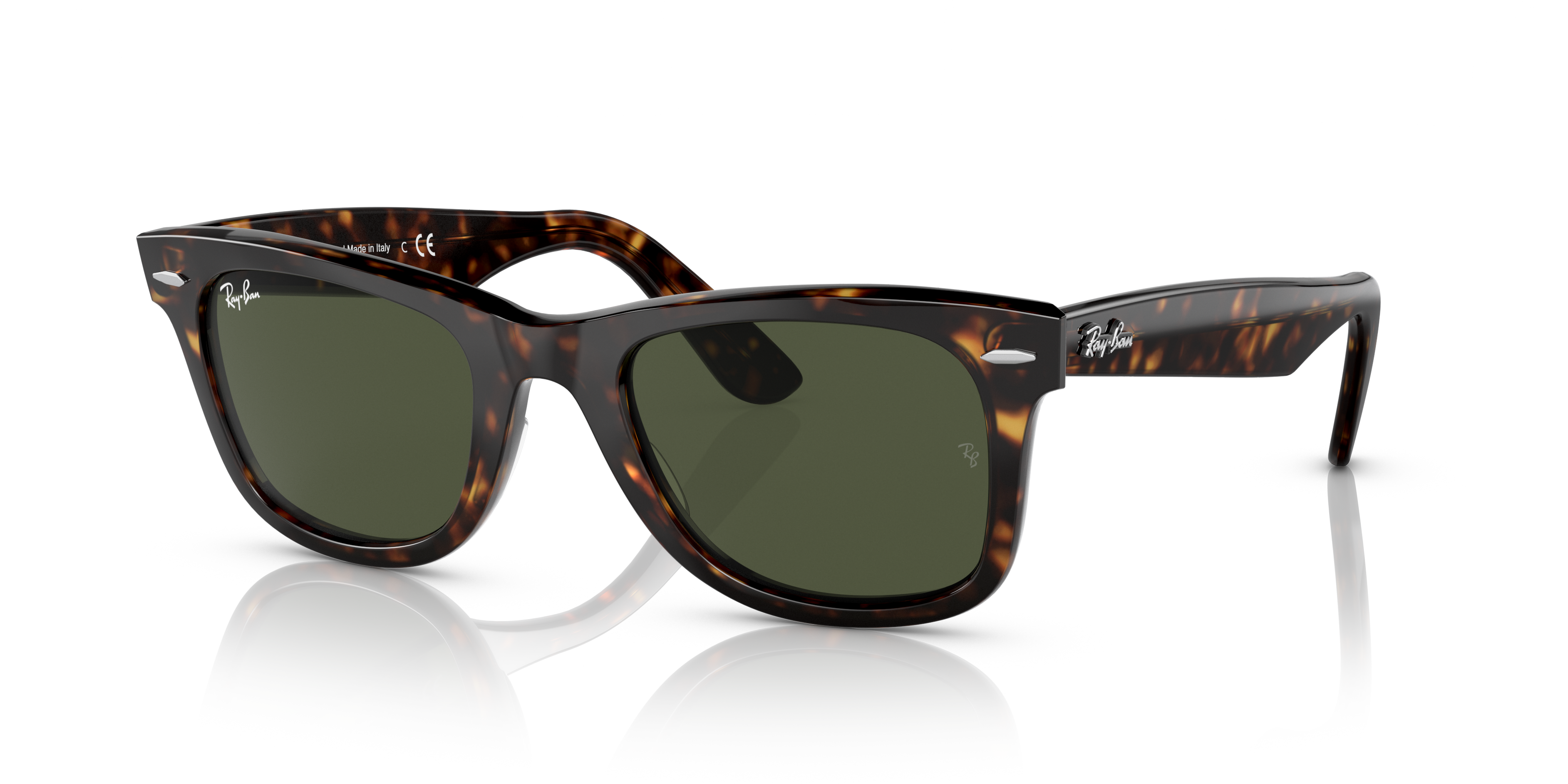 ORIGINAL WAYFARER BIO-BASED Polished Havana Frame Green Lenses 52-22
