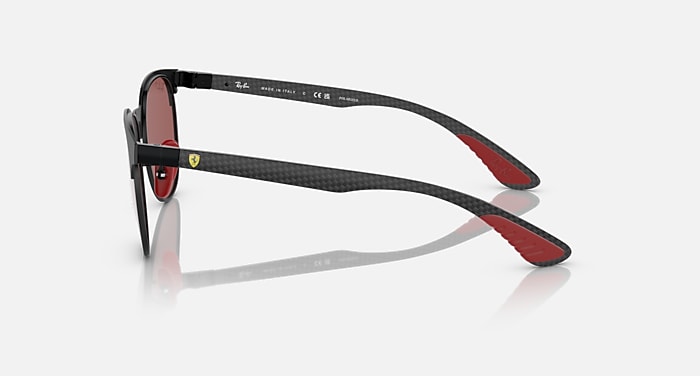 Ray-Ban Sunglasses Unisex Rb8327m Scuderia Ferrari Collection - Black Frame Silver Lenses 53-20 Polarized