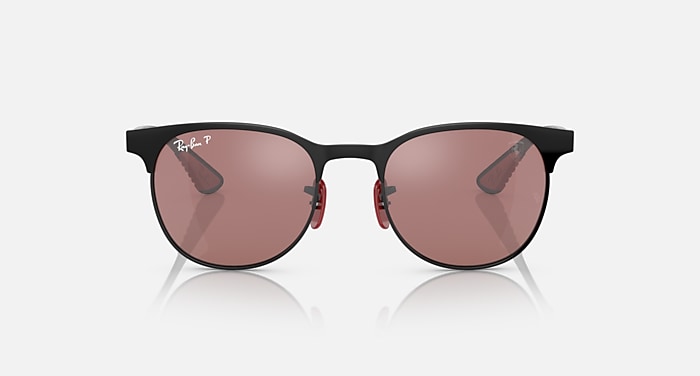 Ray-Ban Sunglasses Unisex Rb8327m Scuderia Ferrari Collection - Black Frame Silver Lenses 53-20 Polarized