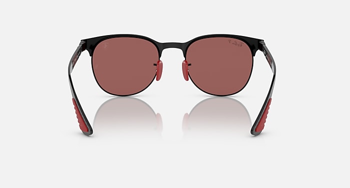 Ray-Ban Sunglasses Unisex Rb8327m Scuderia Ferrari Collection - Black Frame Silver Lenses 53-20 Polarized