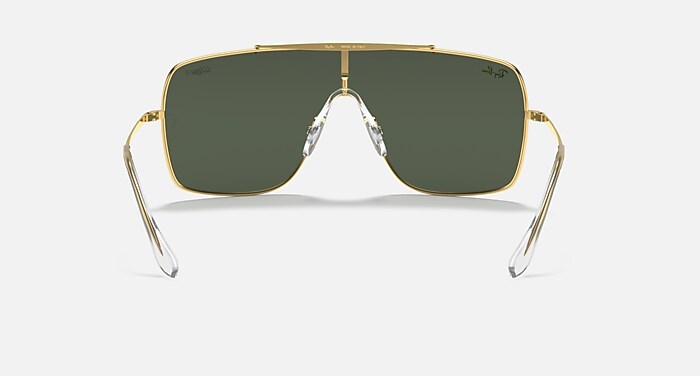 Ray-Ban Sunglasses Wings II Gold Frame Green Lenses